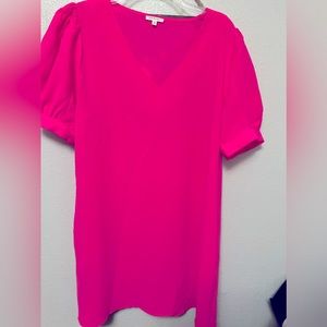 NWOT Hot Pink Jodifl Dress